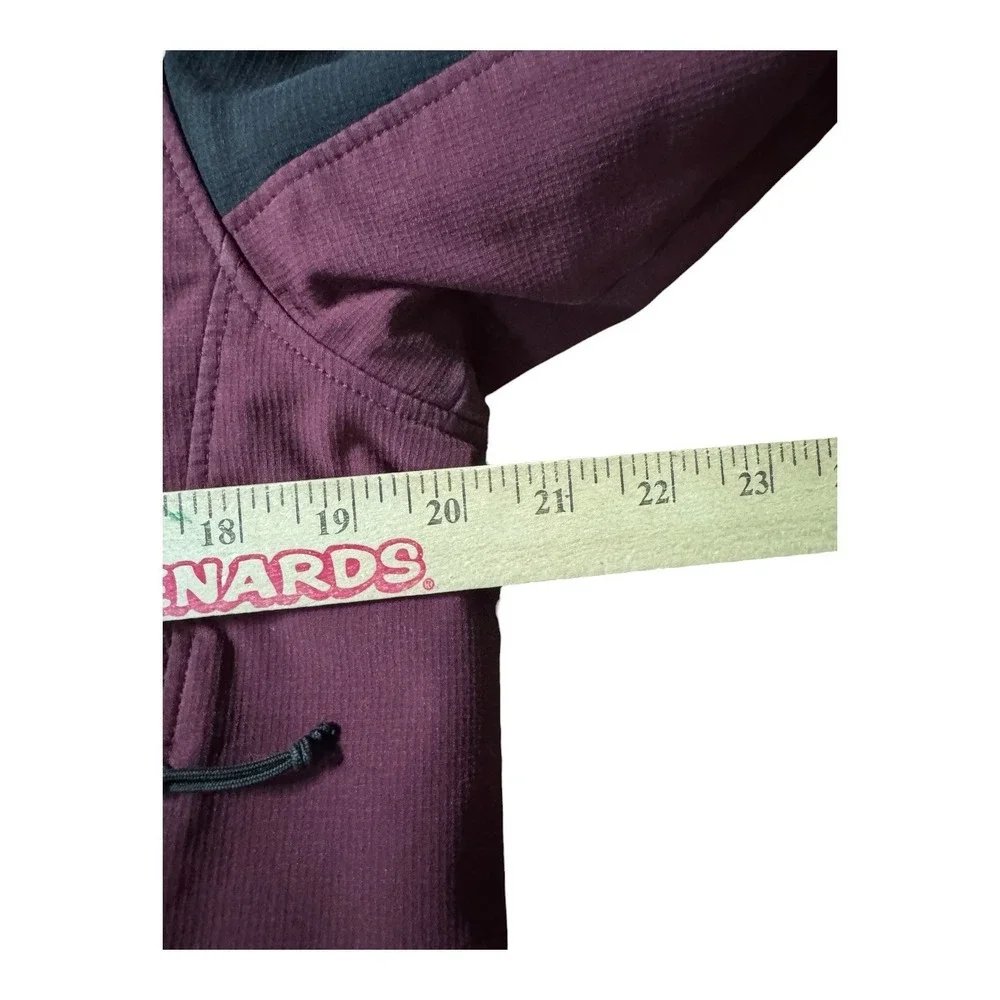The North Face Apex Bionic Softshell Jacket Men's S Burgundy Black Full Zip READ